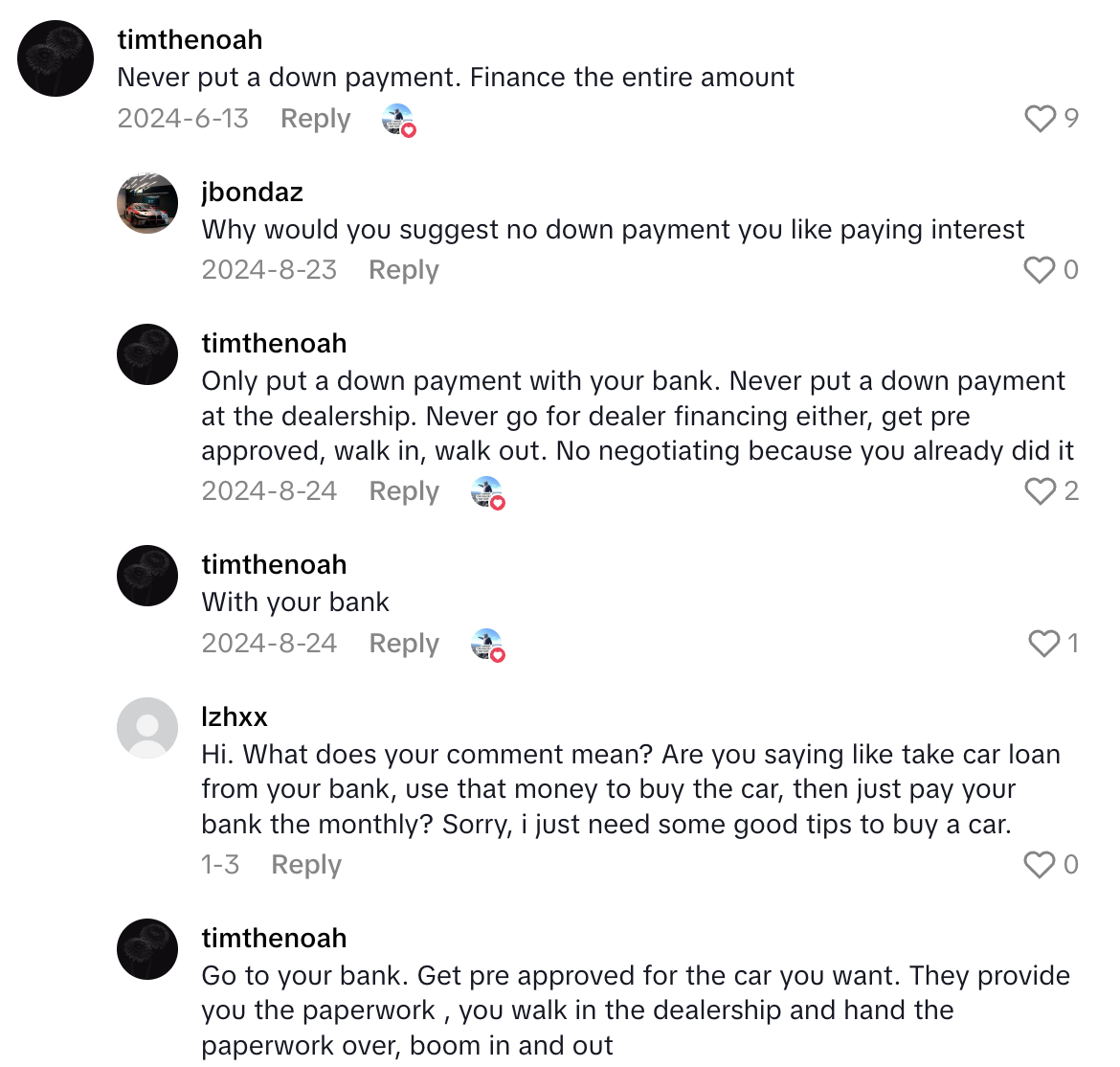 Screenshot 2025 07 06 at 8.20.16 AM A Car Expert Offered Advice About How To Answer Common Questions From Car Dealership Employees